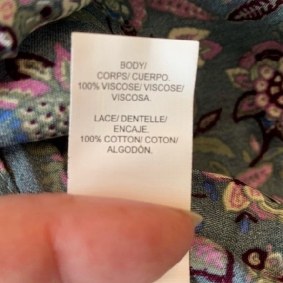 NWT Lucky Brand Peasant Top Size Xsmall - Picture 8 of 9